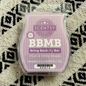 Scentsy bring back my bar plum & white wood